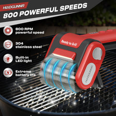 HIADGUNNR removable 304 stainless bristles detail for durable abrasion