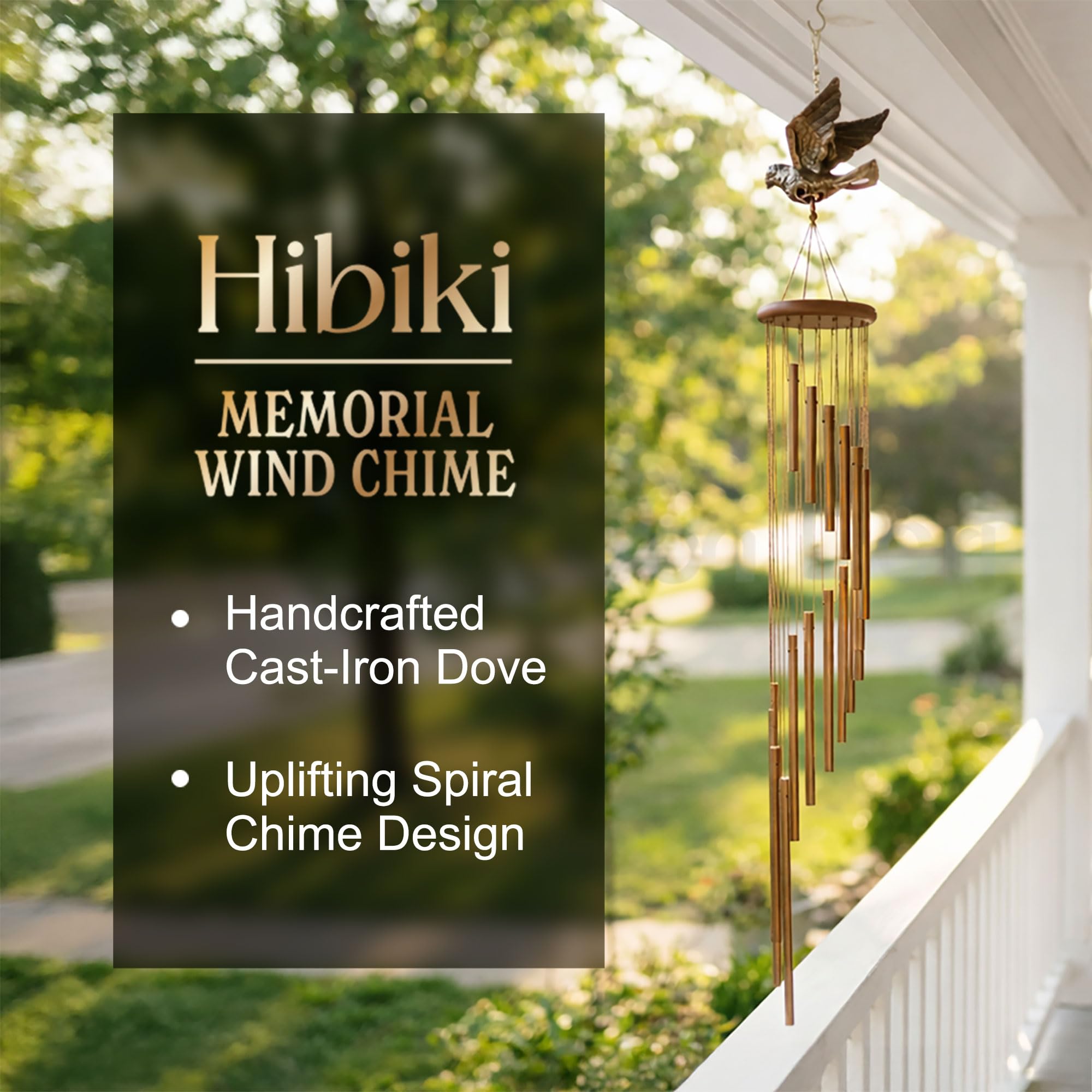 hibiki cast-iron dove close-up showing handcrafted detail and peace symbol