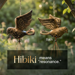 hibiki spiral chime detail mid-motion offering soothing flowing movement