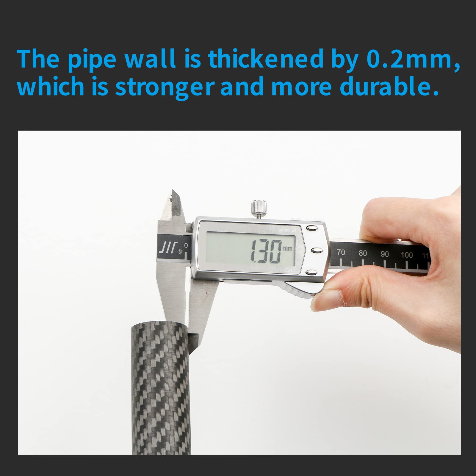 HIBLE thickened wall sections scale illustrating strength and rust-free durability