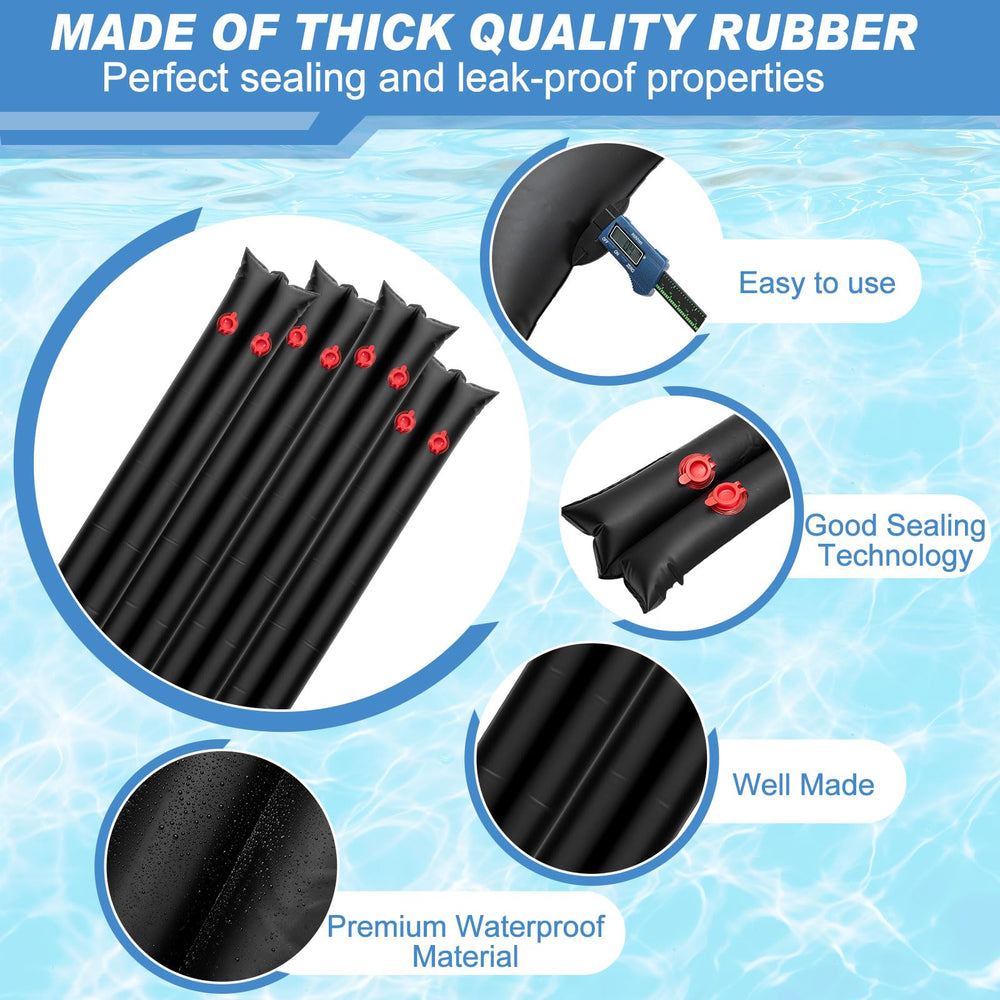Hiboom corner tube detail highlighting square shape and stability at pool corners for gap protection