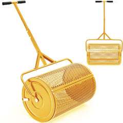 Hiboom spreader front view showing basket and frame for efficient spreading