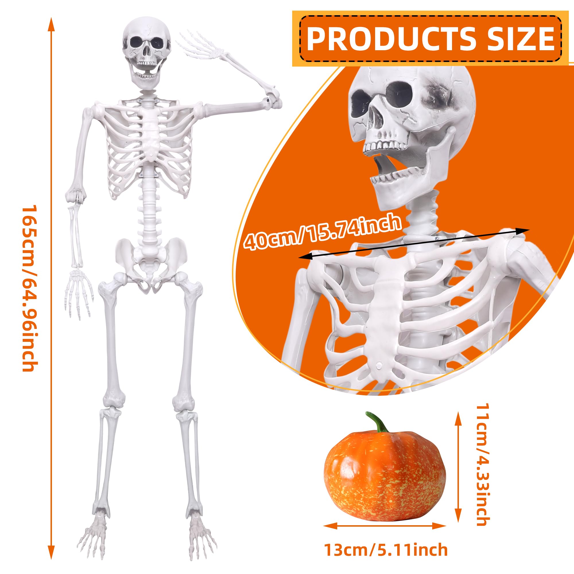 Hibsotco skeleton hanging display on tree creating dramatic airborne decoration