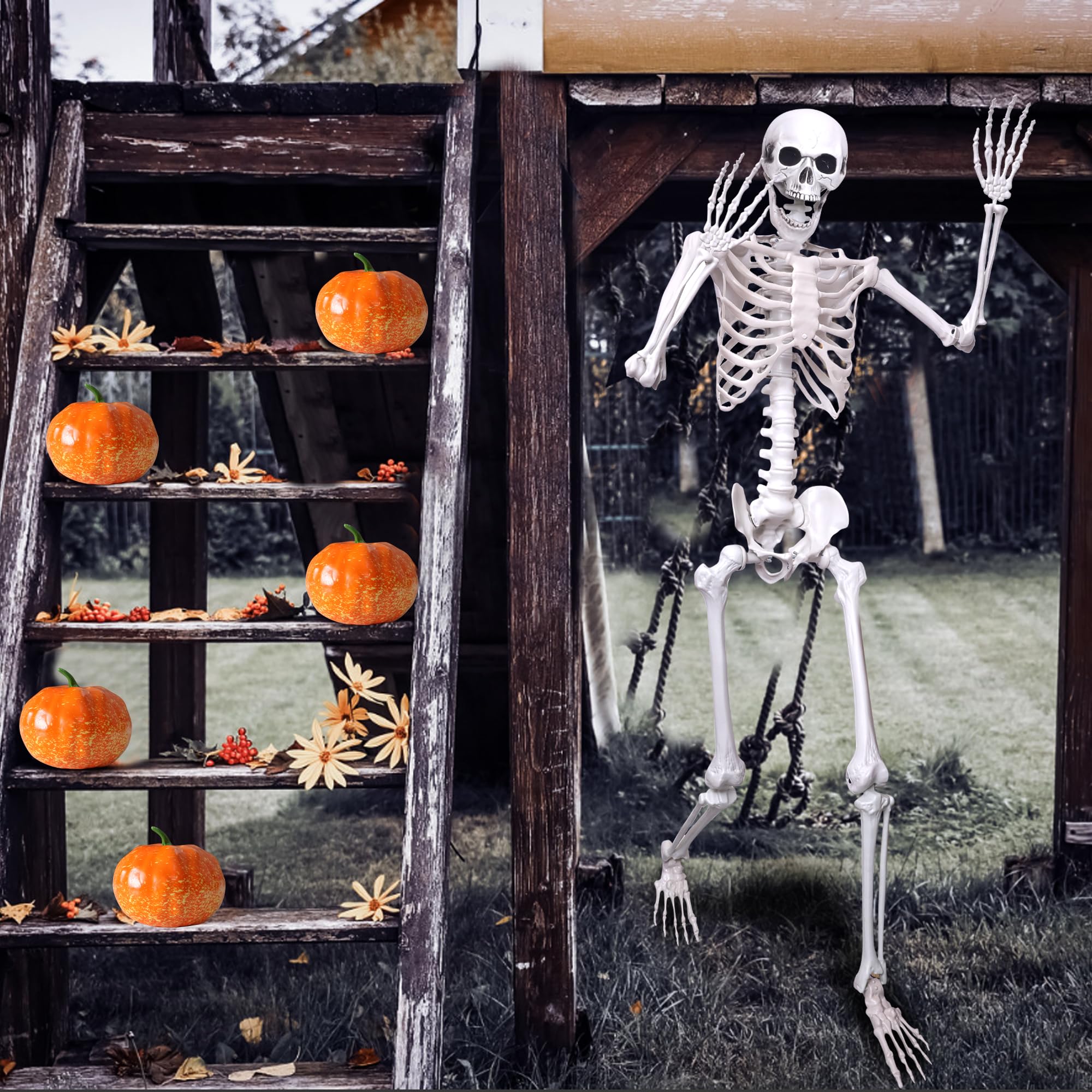Hibsotco skeleton bone texture detail highlighting sturdy plastic finish