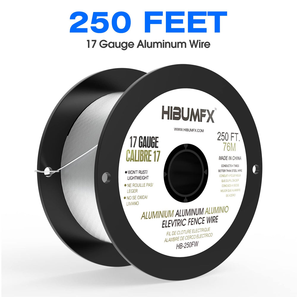 HIBUMFX close-up of 17-gauge aluminum wire strands showing corrosion resistance
