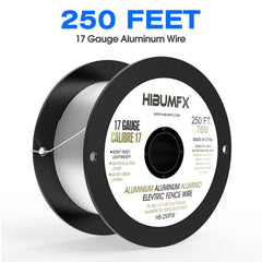 HIBUMFX close-up of 17-gauge aluminum wire strands showing corrosion resistance