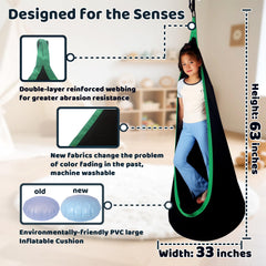 HiCamer PVC air cushion detail showing non-slip surface and soft support for comfort