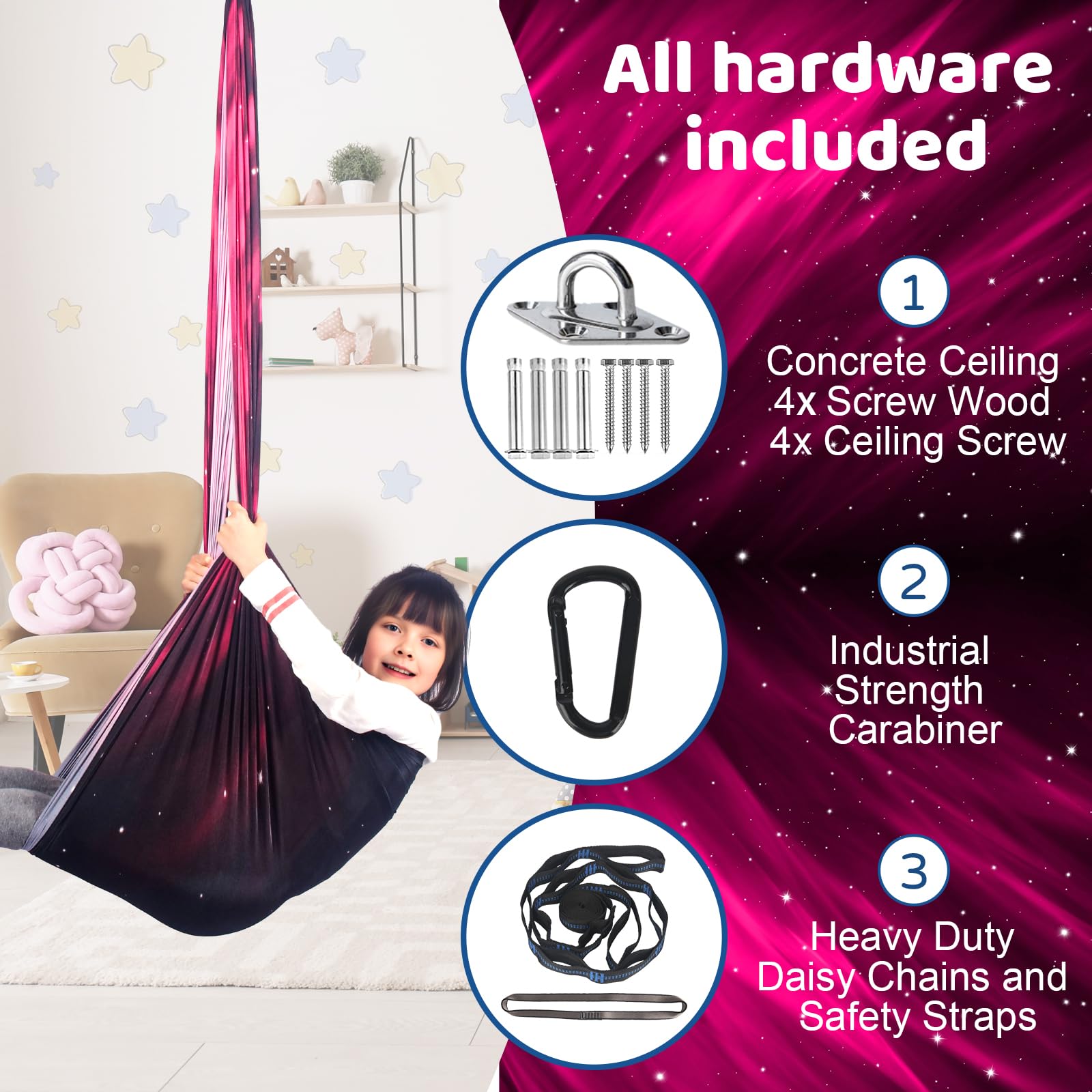 HiCamer size comparison with child demonstrating capacity and fit