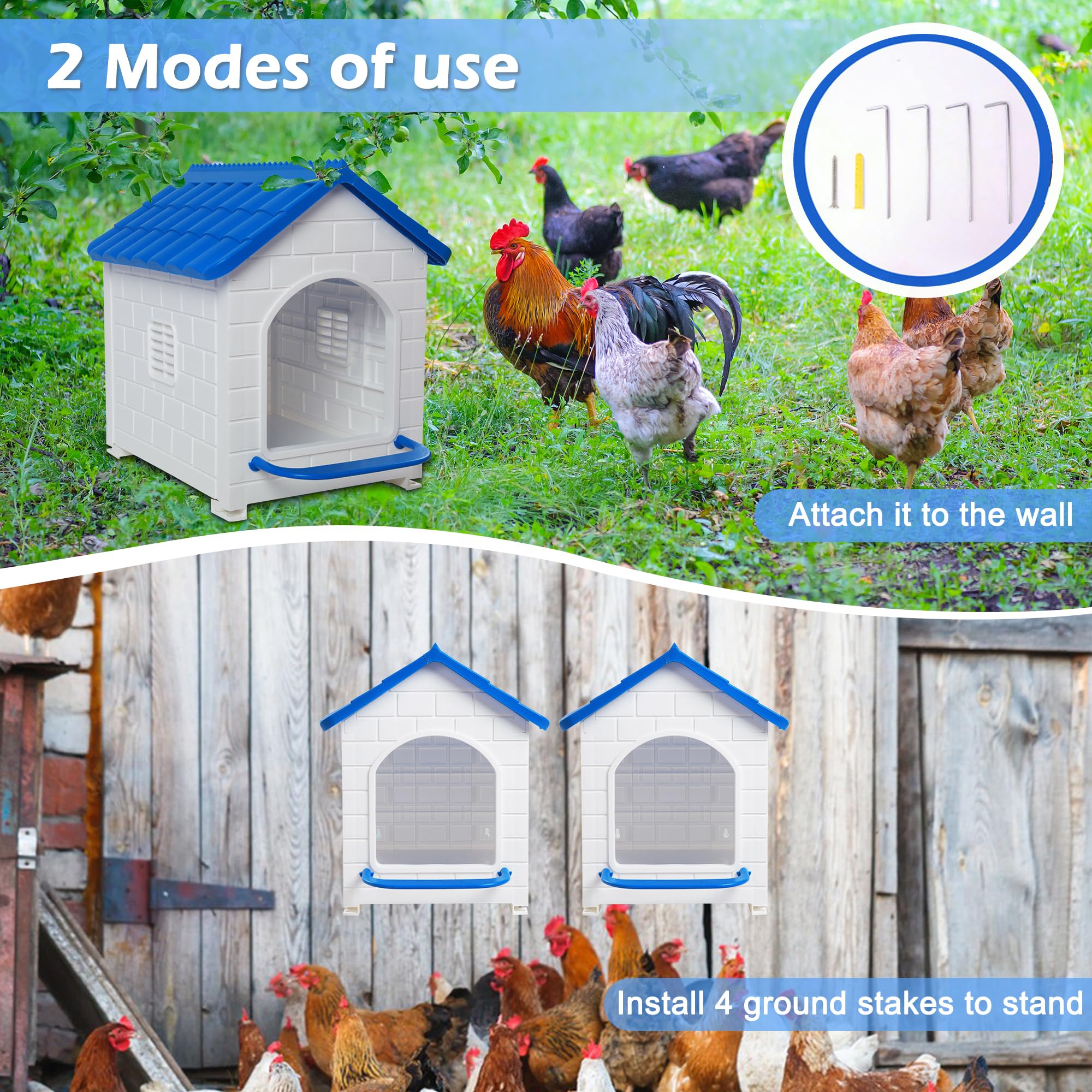 HiCaptain close-up of entrance perch demonstrating easier hen access benefit