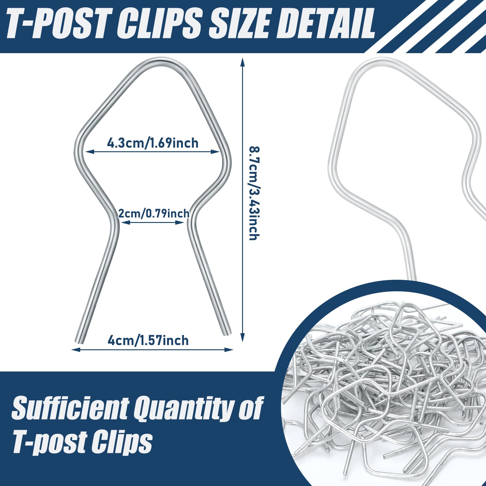 Hicarer close-up of galvanized clip highlighting durable corrosion resistance