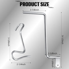 Hicarer close-up stainless steel clip detail demonstrating corrosion resistance