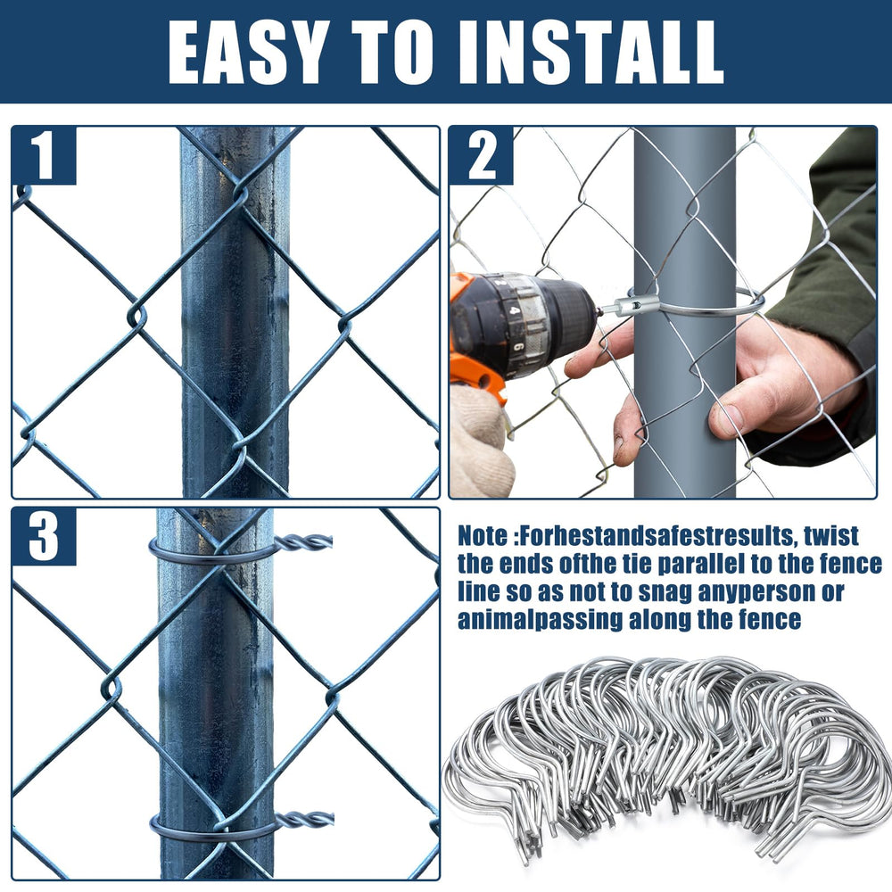 Hicarer ties and included drill chuck held in hand demonstrating quick power-drill installation