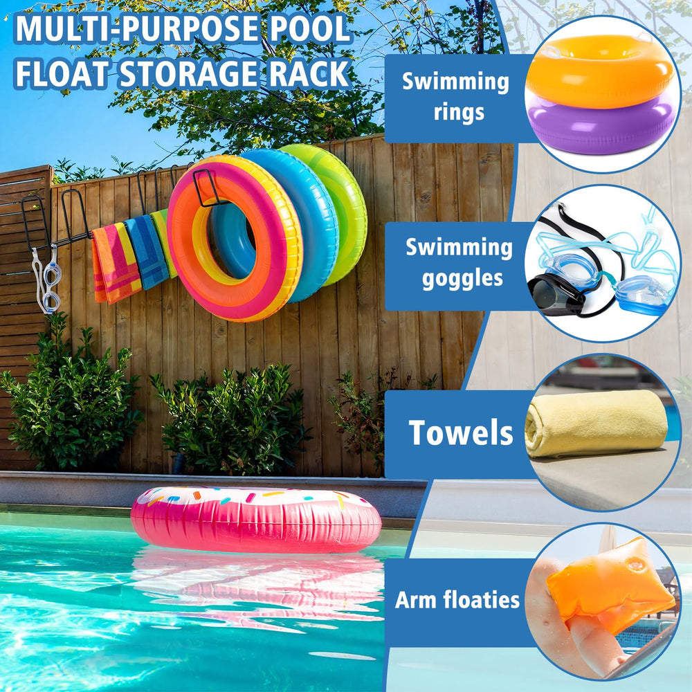 Hicarer hangers storing towels and garden tools for clutter-free backyard benefit