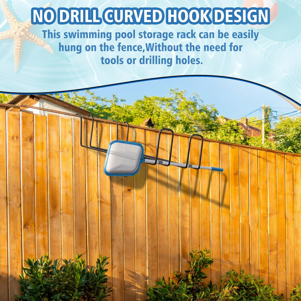 Hicarer hangers in poolside scene organizing floats and improving deck space