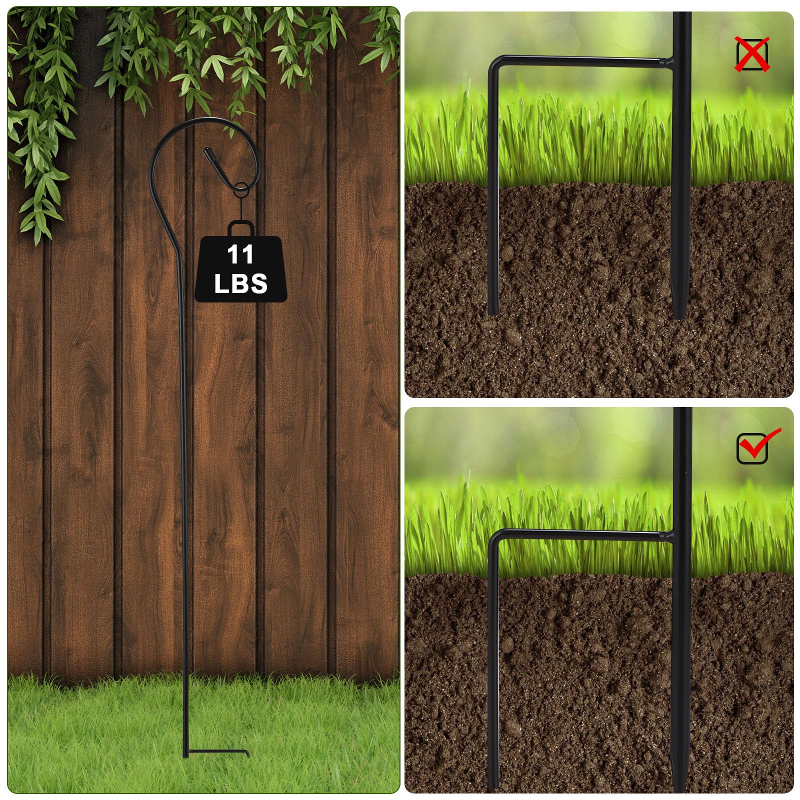 Hicarer size comparison with a hanging basket showing 32-inch scale and proportion