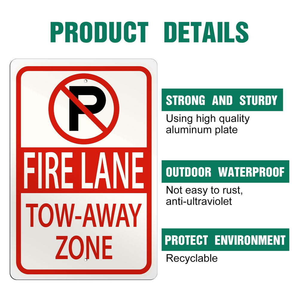 Hicarer sign mounted on a wooden post demonstrating quick outdoors mounting and visibility