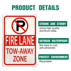 Hicarer sign mounted on a wooden post demonstrating quick outdoors mounting and visibility