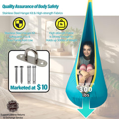 HiChrote hardware kit with carabiners and hang kit for secure installation