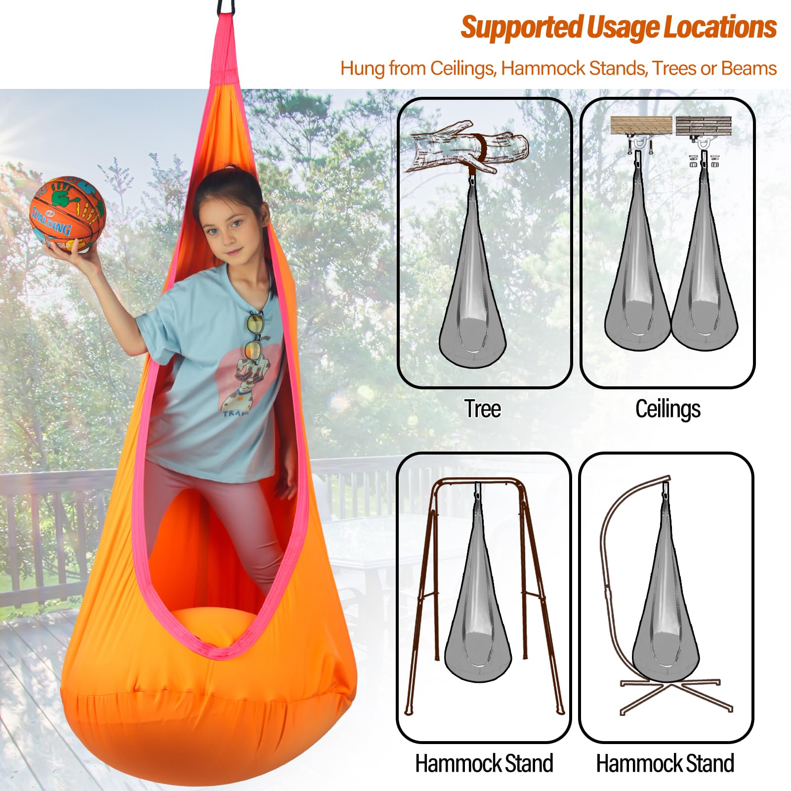 HiChrote pod next to adult to show size and 300 lb support benefit