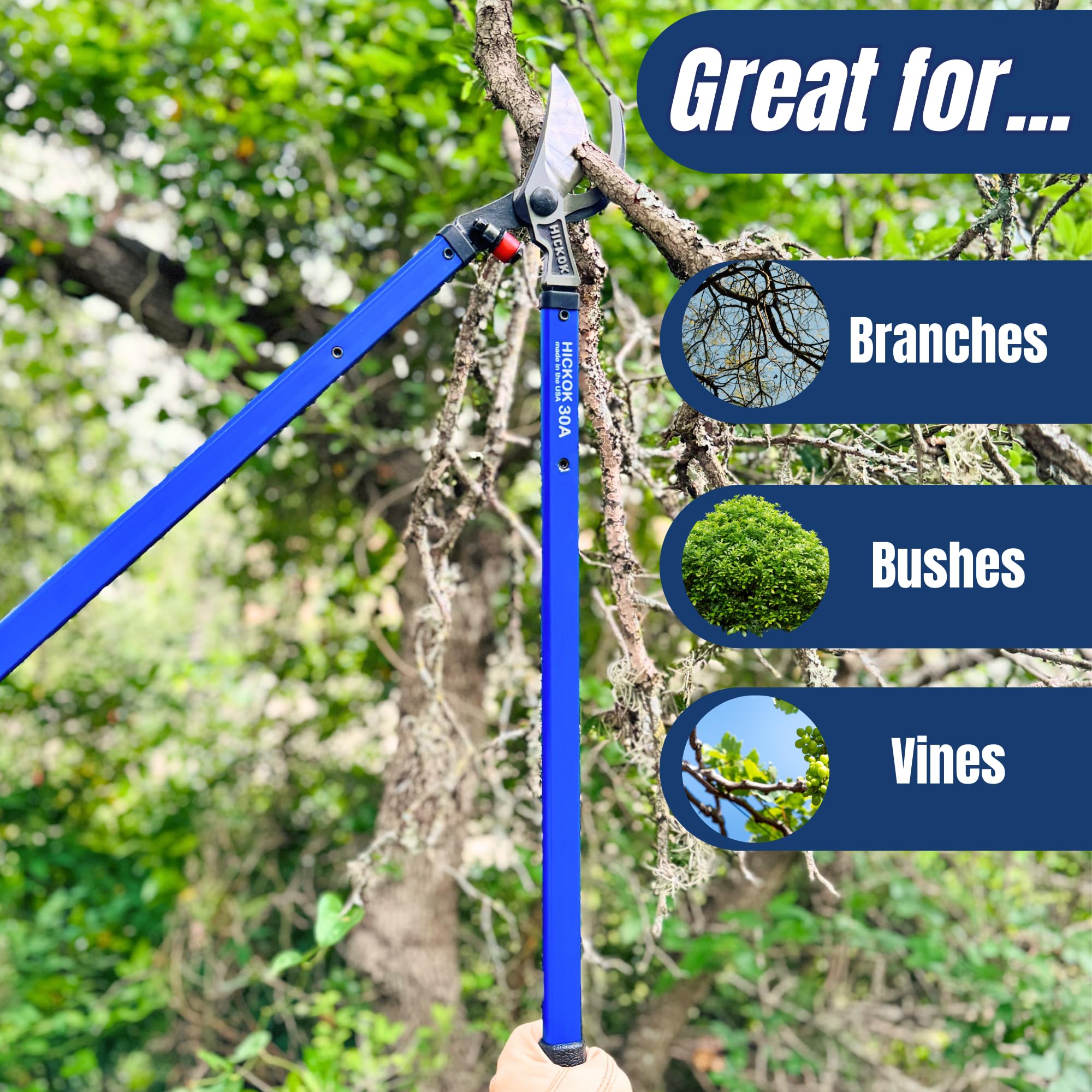 Hickok aluminum handle texture close-up highlighting lightweight durability