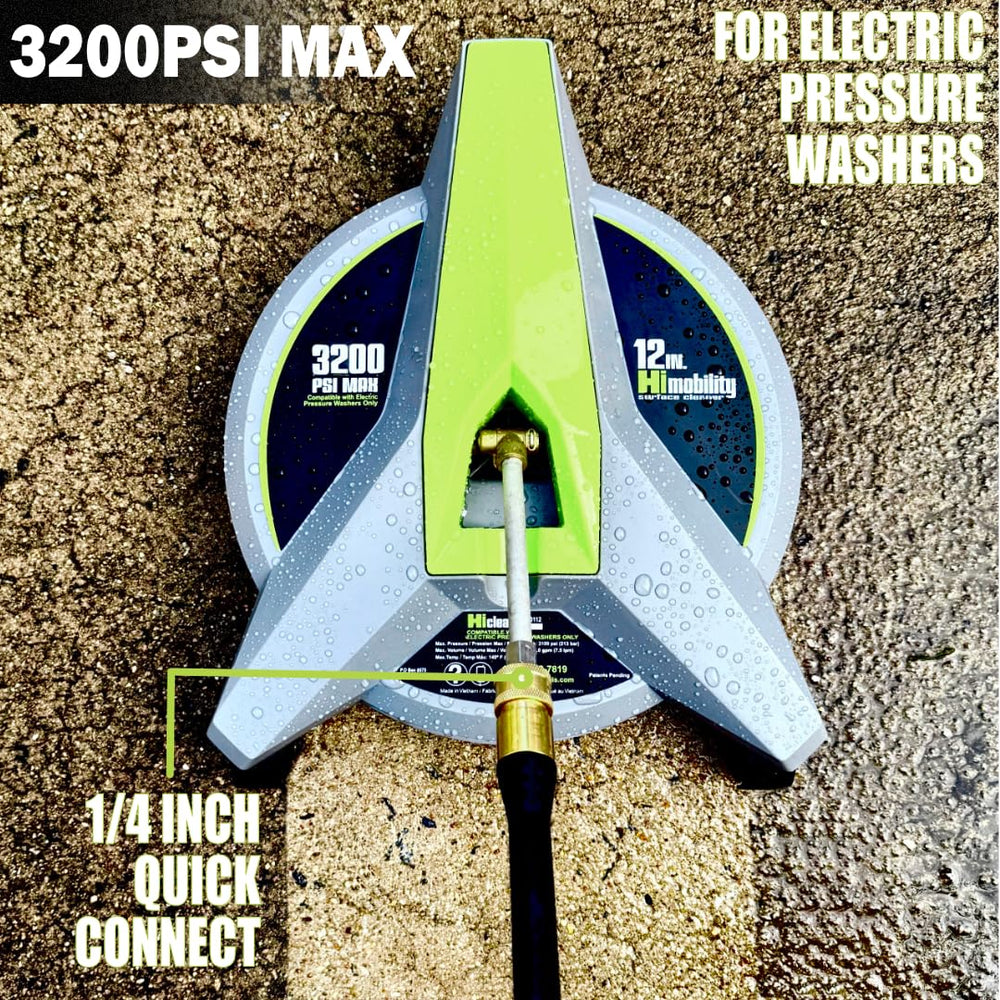 Hiclean quick-connect fitting attached to wand for easy hookup
