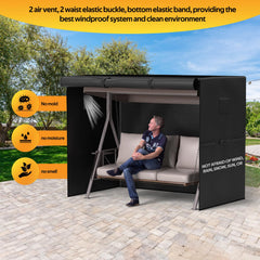 HICOVER storage bag with waterproof zipper detail for compact storage and easy handling