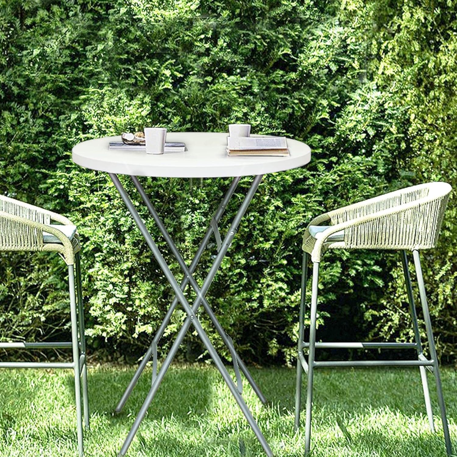 HiEthan stacked tables demonstrating space-saving storage benefit