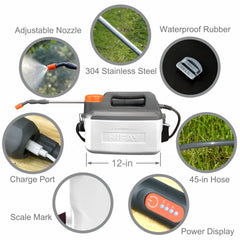 HIFAY ES4-PRO retractable wand close-up showing 28-inch reach for high places