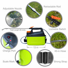 HIFAY ES4 clear 1-gallon tank and ergonomic handle for quick level checks