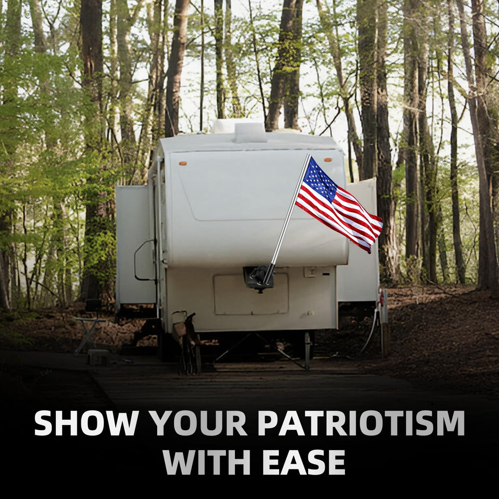 Hifor flag in use on highway demonstrating stable wind resistance