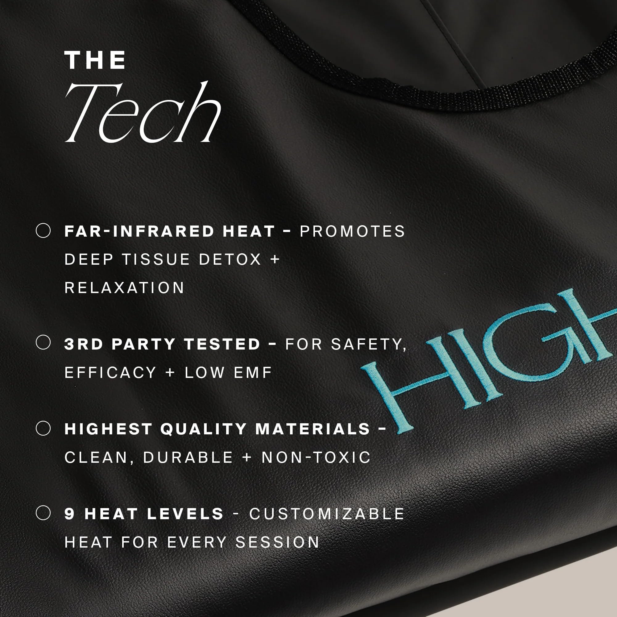 HigherDOSE folded blanket demonstrating portable storage and space-saving benefit