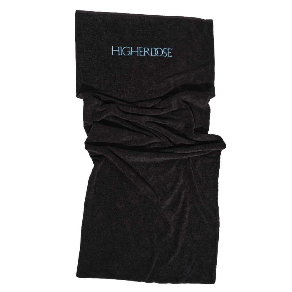 HigherDOSE front view of towel insert showing clean fit and protection