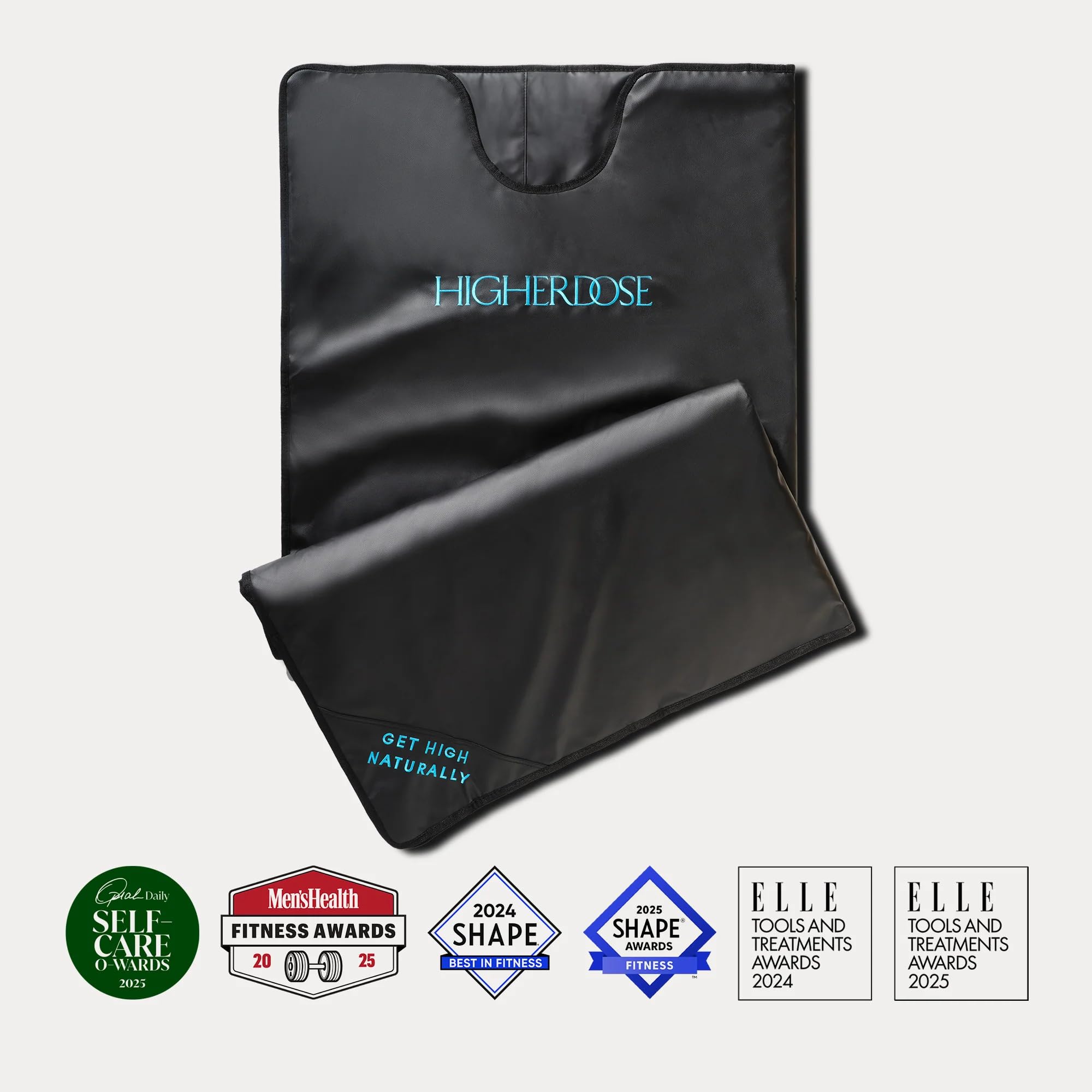 HigherDOSE label and materials tag highlighting quality construction and safety