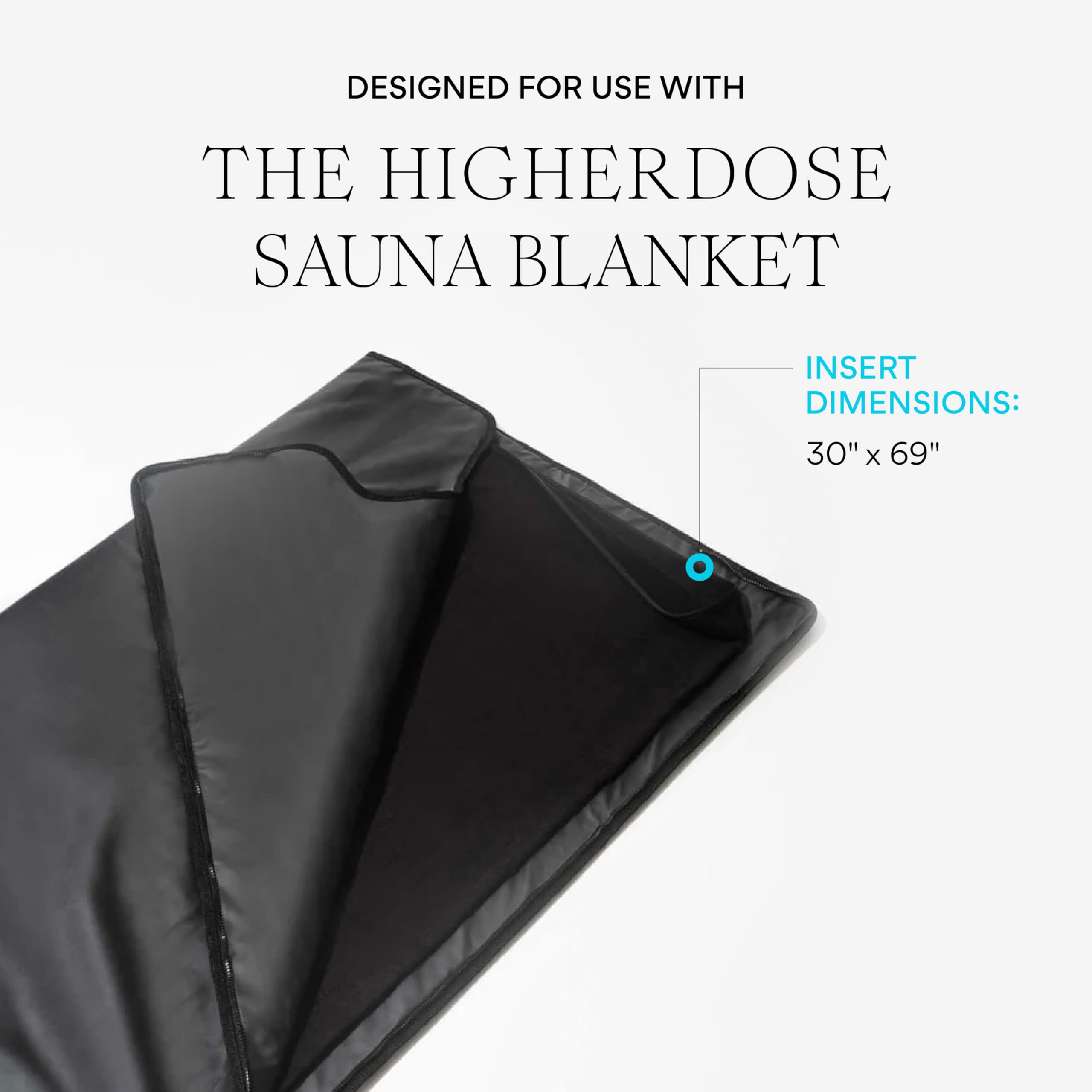 HigherDOSE user placing towel inside blanket for hygienic sessions
