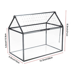 HighFree terrarium with acrylic swing lid open for easy planting access