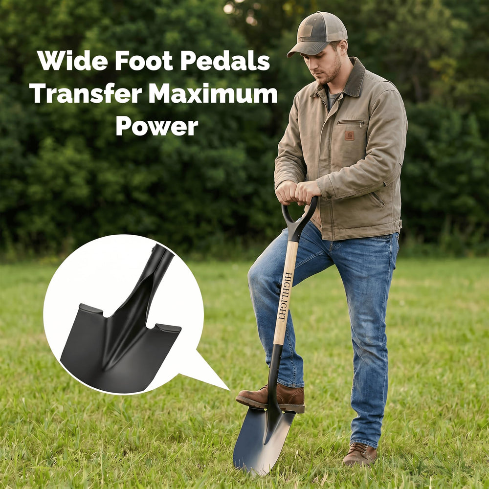 HIGHLIGHT blade edging a lawn trench for neat garden borders and transplanting