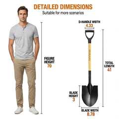 HIGHLIGHT wooden D-handle detail with non-slip grip for comfortable control