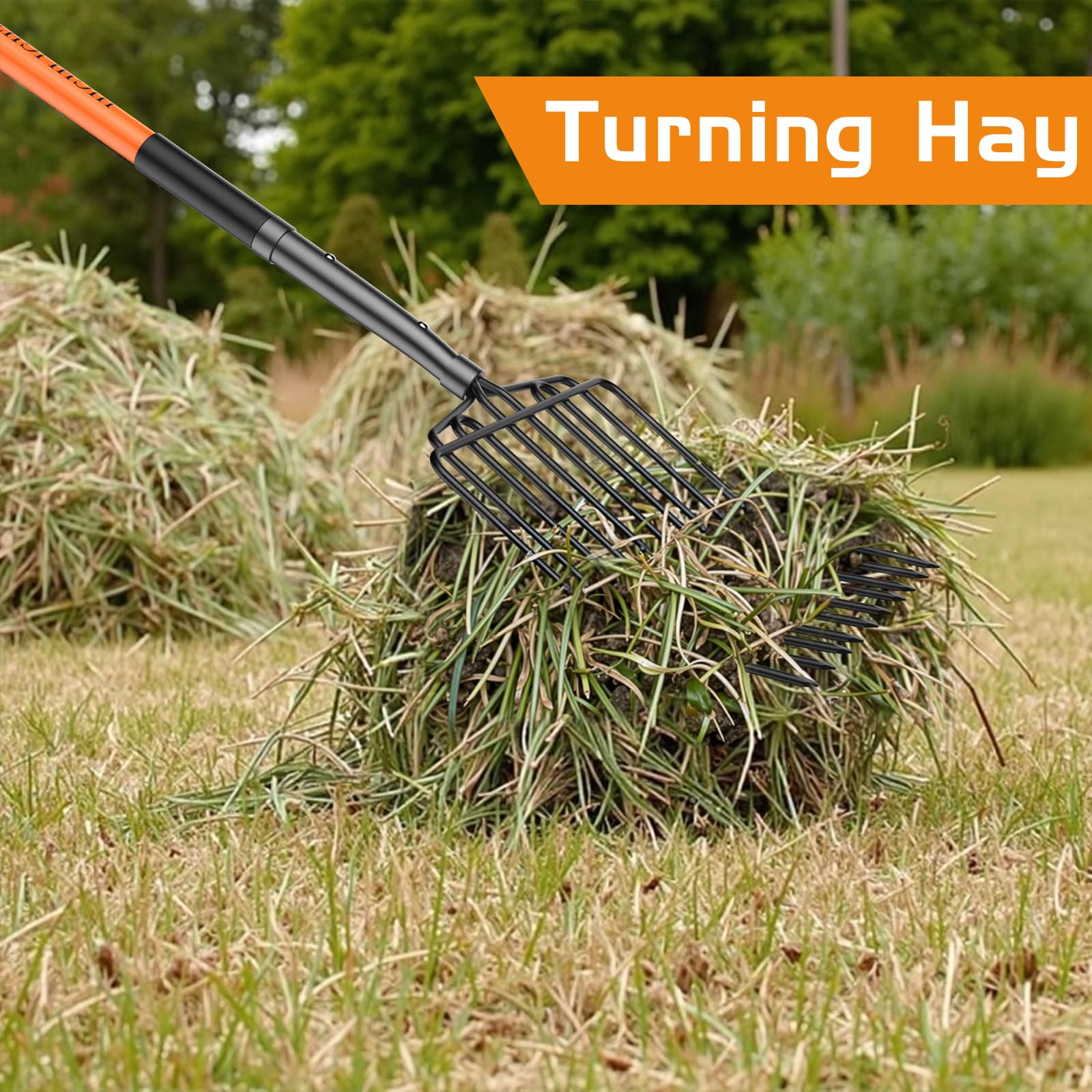 HIGHLIGHT head finish and tine spacing showing corrosion-resistant surface