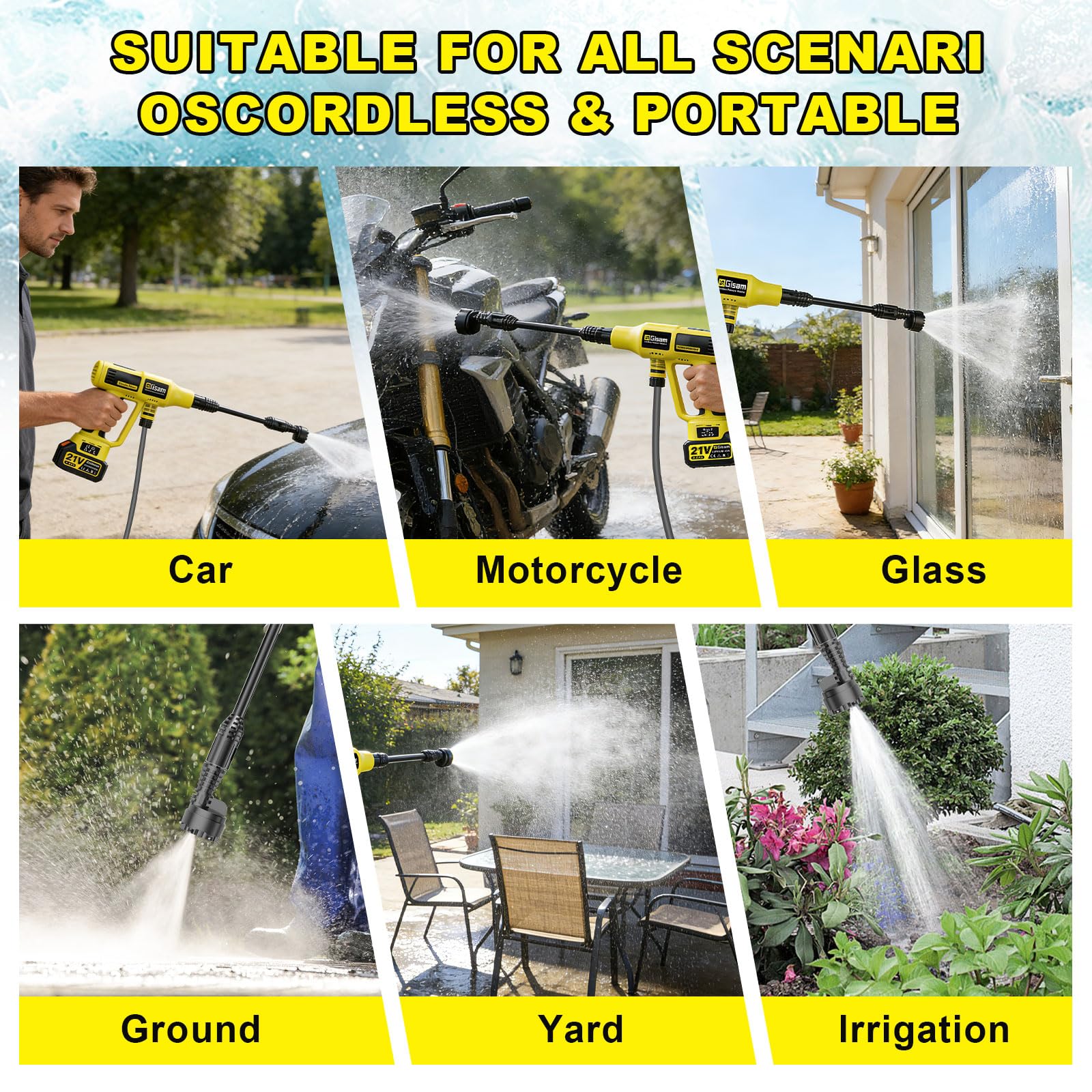 highsam carry bag packed with washer and accessories for convenient transport benefit