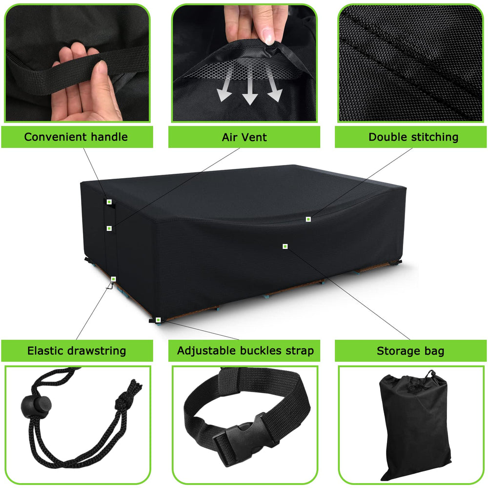 HIGHTQURO cord lock and side buckle securing cover in wind