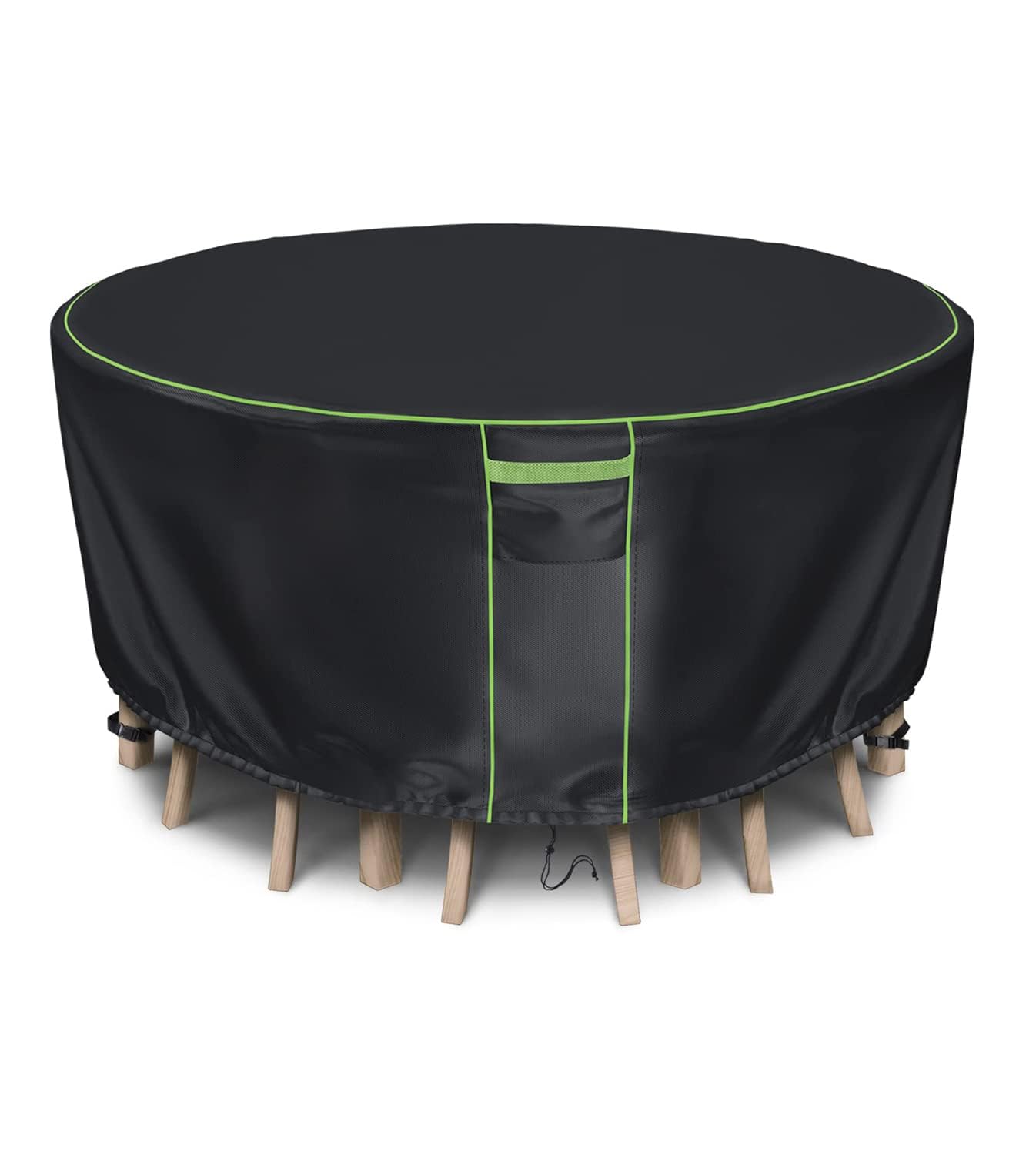 HIGHTQURO cover in use on backyard table protecting from rain
