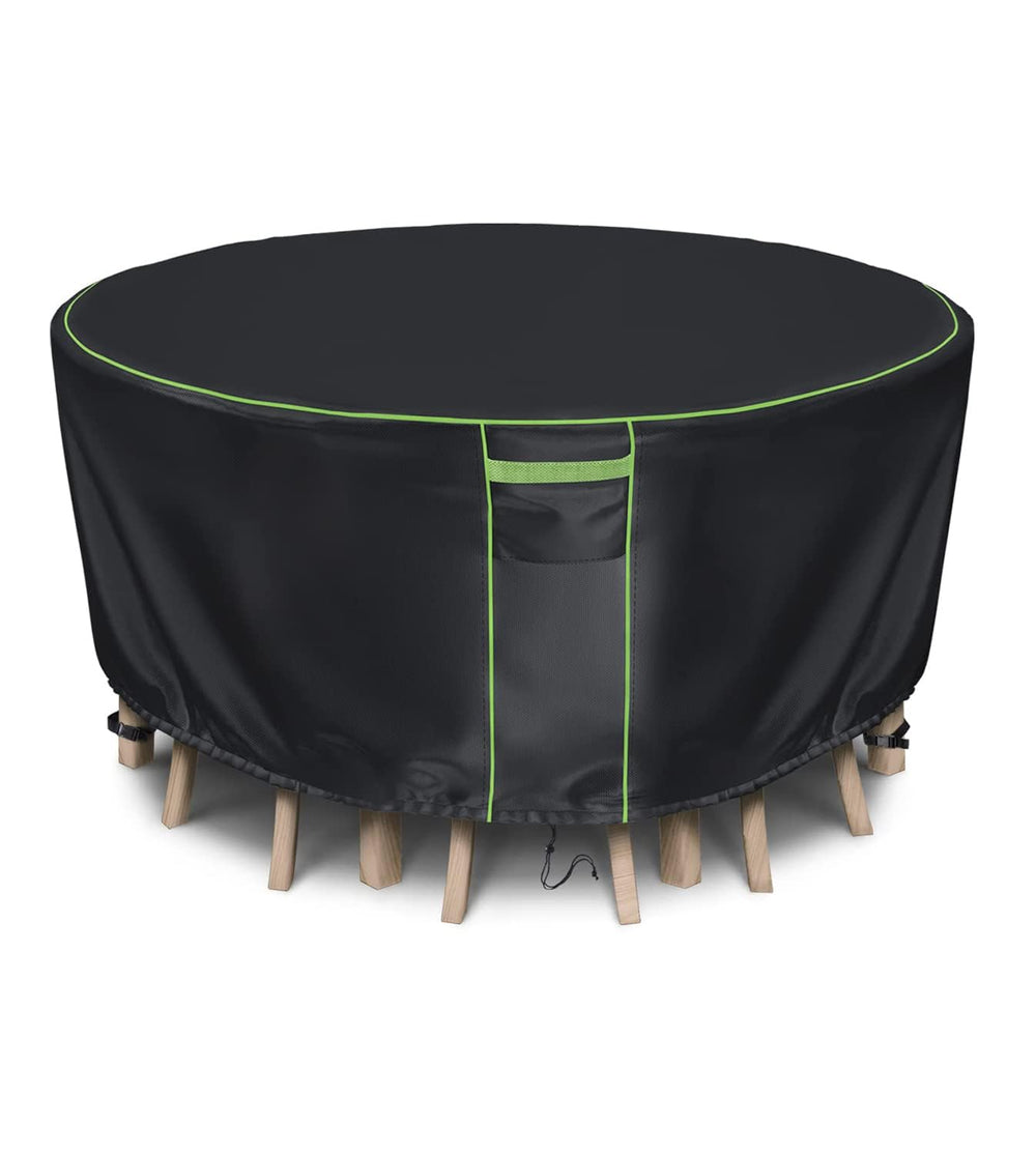 HIGHTQURO cover in use on backyard table protecting from rain