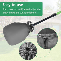 HIGHTQURO pulley buckle detail for adjustable windproof fit and security