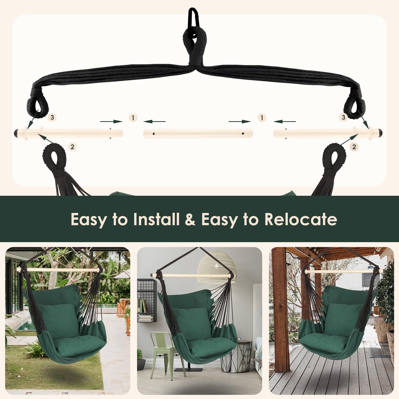 Highwild hammock chair on patio demonstrating relaxation and outdoor enjoyment