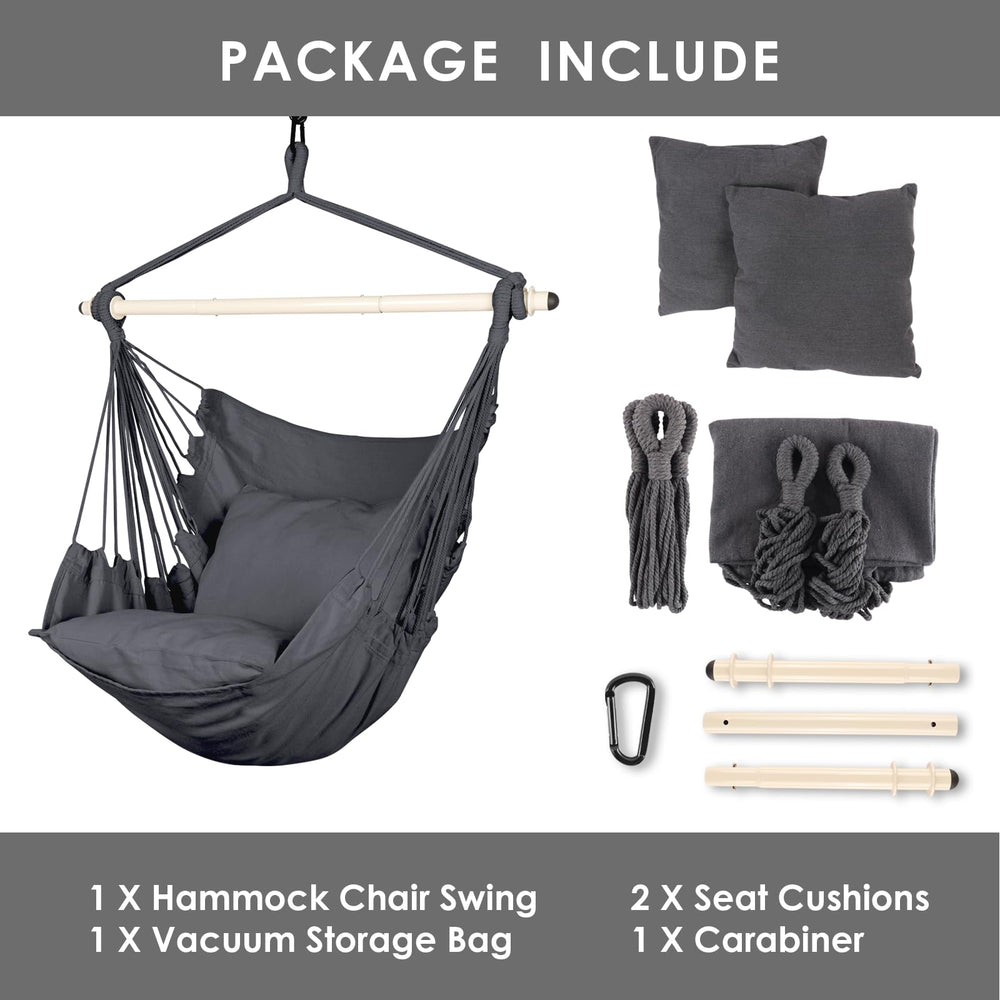 Highwild hammock chair packed in vacuum bag for compact storage and transport