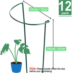 HiGift single half‑round stake close up showing sturdy 4mm iron wire durability
