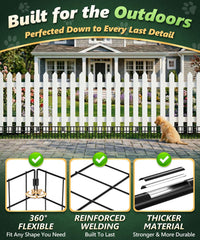 HIHADUUM assembled panels in straight run providing stable animal barrier