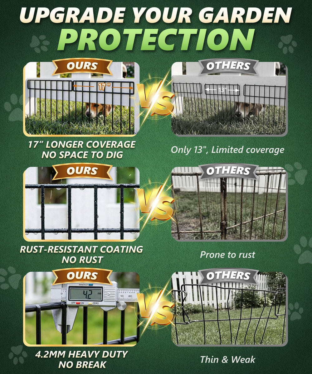 HIHADUUM panels forming an L-shape to close fence gap, secure fit
