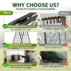 HIHADUUM trellis adjustable height demo showing quick extend from 17 to 50 inches