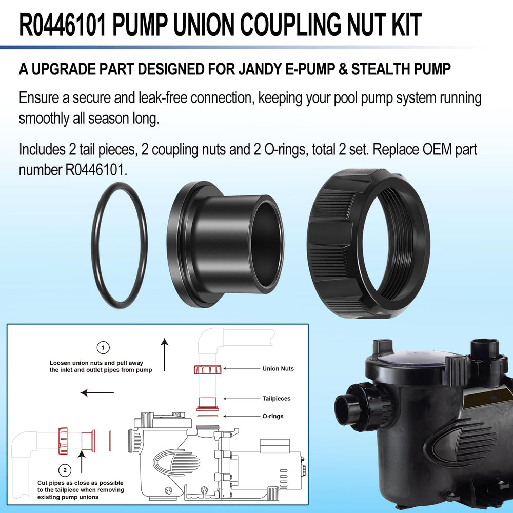 Hihitomorrow kit installed on Jandy ePump showing restored pump plumbing performance